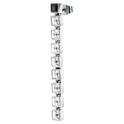 Gioielli In Acciaio|Mono Orecchini<Karl Lagerfeld MONO ORECCHINO CRYSTALS - KLAYC47