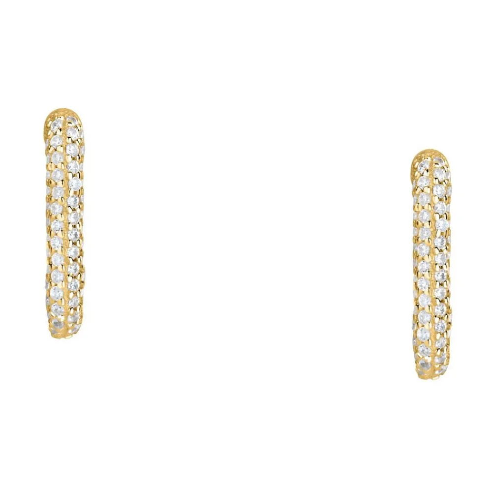 Gioielli In Argento|Gioielli Donna<Bluespirit Orecchini a - Creole in Argento, ⌀12x15mm