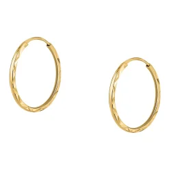 Orecchini|Gioielli In Oro<Bluespirit Orecchini a Cerchio - Creole in Oro, ⌀14mm
