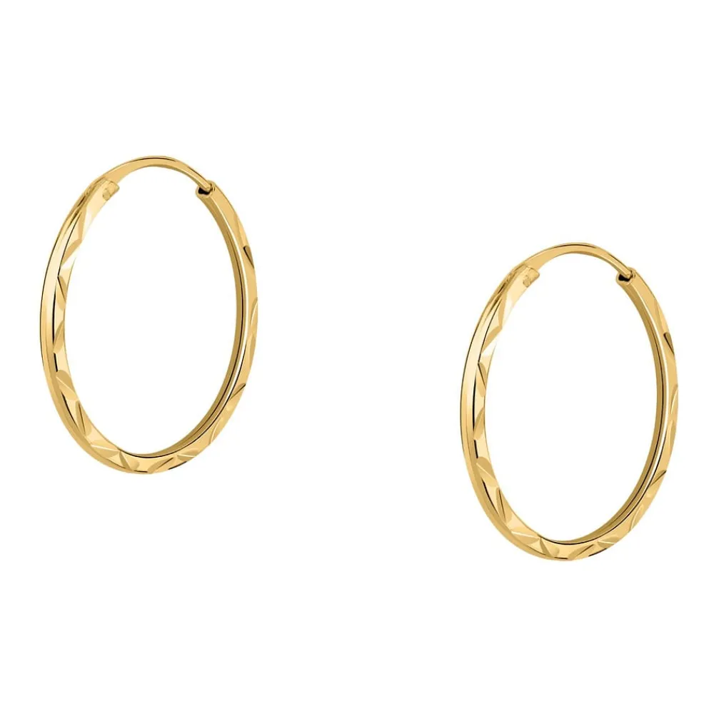 Orecchini|Gioielli In Oro<Bluespirit Orecchini a Cerchio - Creole in Oro, ⌀14mm