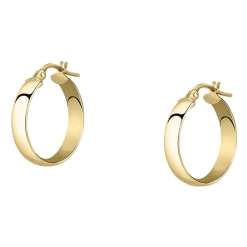 Gioielli In Oro|Gioielli Donna<Bluespirit Orecchini a Cerchio - Creole in Oro, ⌀17mm