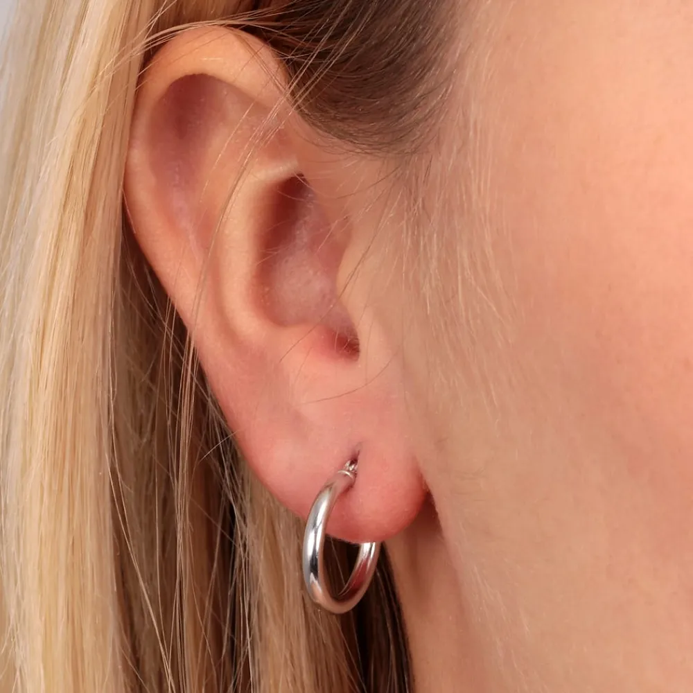 Orecchini In Argento|Orecchini Donna<Bluespirit Orecchini a Cerchio - Creole in Argento