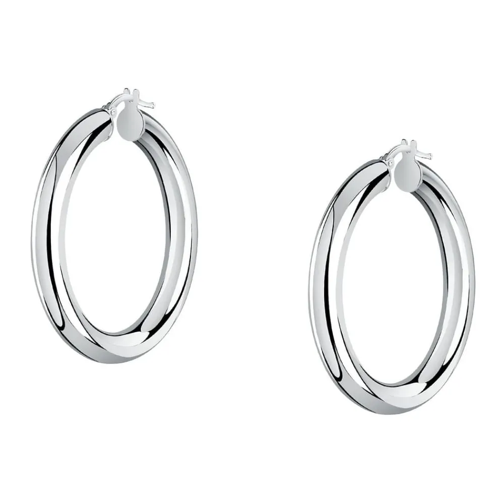 Gioielli In Argento|Gioielli Donna<Bluespirit Orecchini a Cerchio - Creole in Argento, ⌀30mm