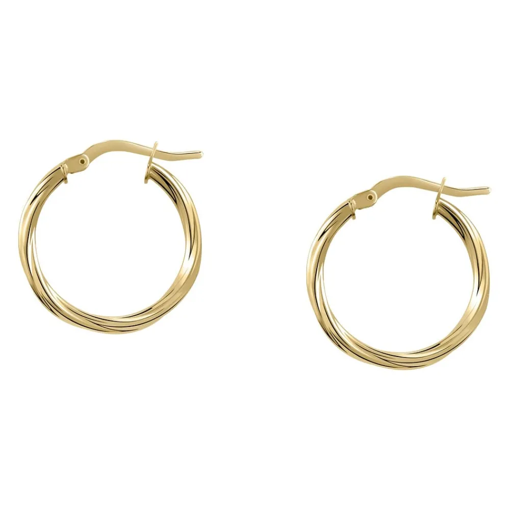 Gioielli In Oro|Gioielli Donna<Bluespirit Orecchini a Cerchio - Creole in Oro, ⌀15mm