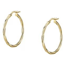Gioielli In Oro|Gioielli Donna<Bluespirit Orecchini a Cerchio - Creole in Oro, ⌀25mm