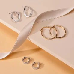 Gioielli In Oro|Gioielli Donna<Bluespirit Orecchini a Cerchio - Creole in Oro, ⌀25mm