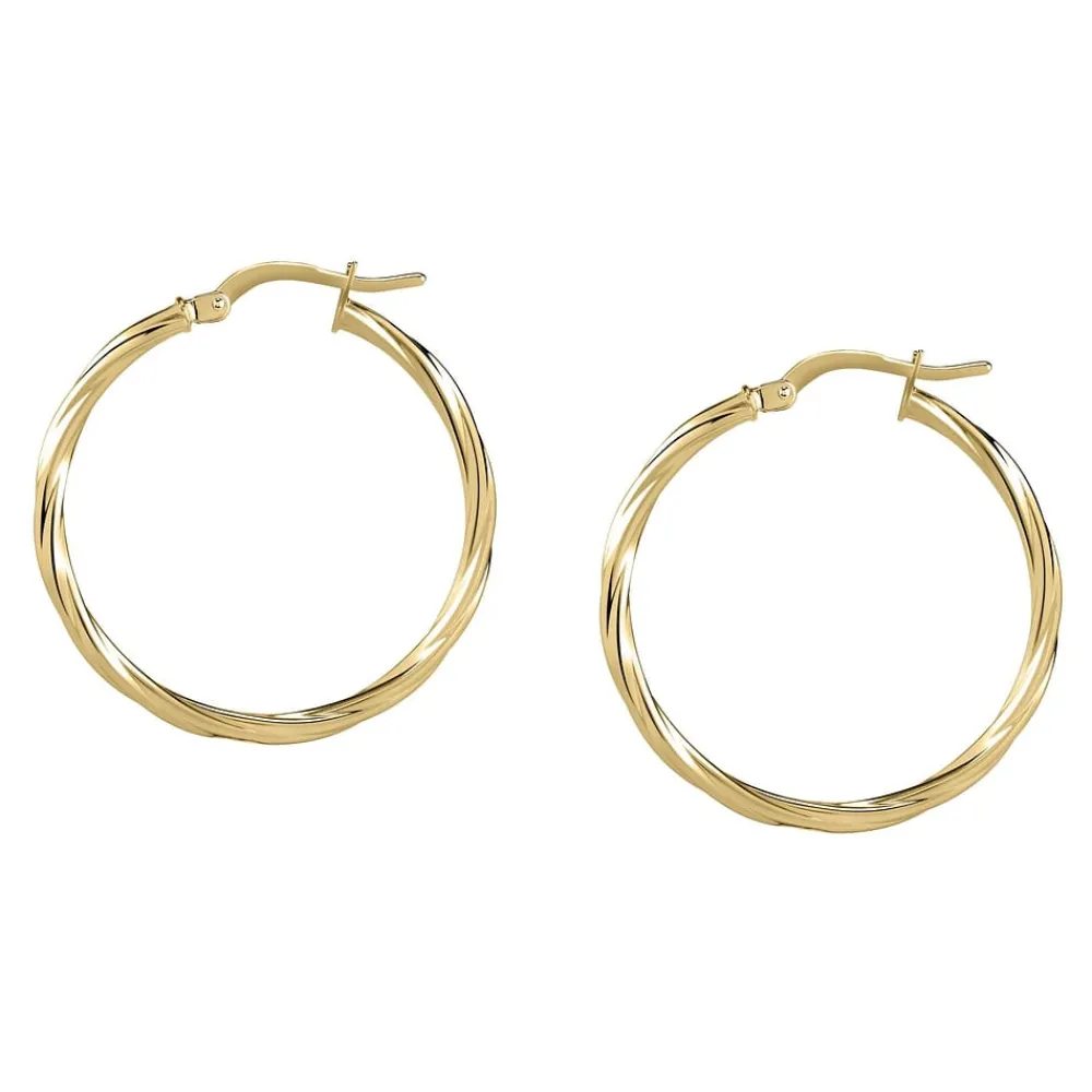 Gioielli In Oro|Gioielli Donna<Bluespirit Orecchini a Cerchio - Creole in Oro, ⌀25mm