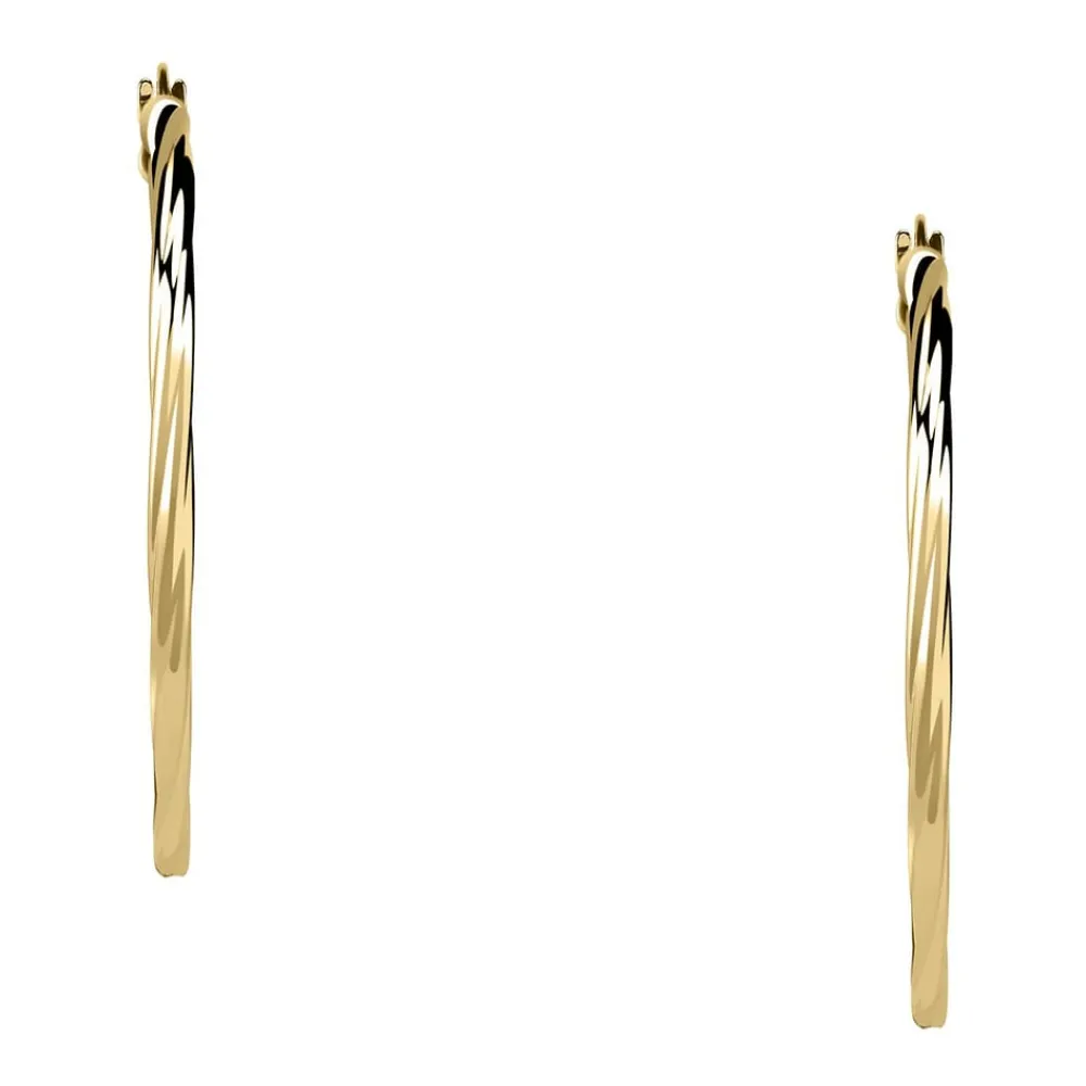 Gioielli In Oro|Gioielli Donna<Bluespirit Orecchini a Cerchio - Creole in Oro, ⌀30mm