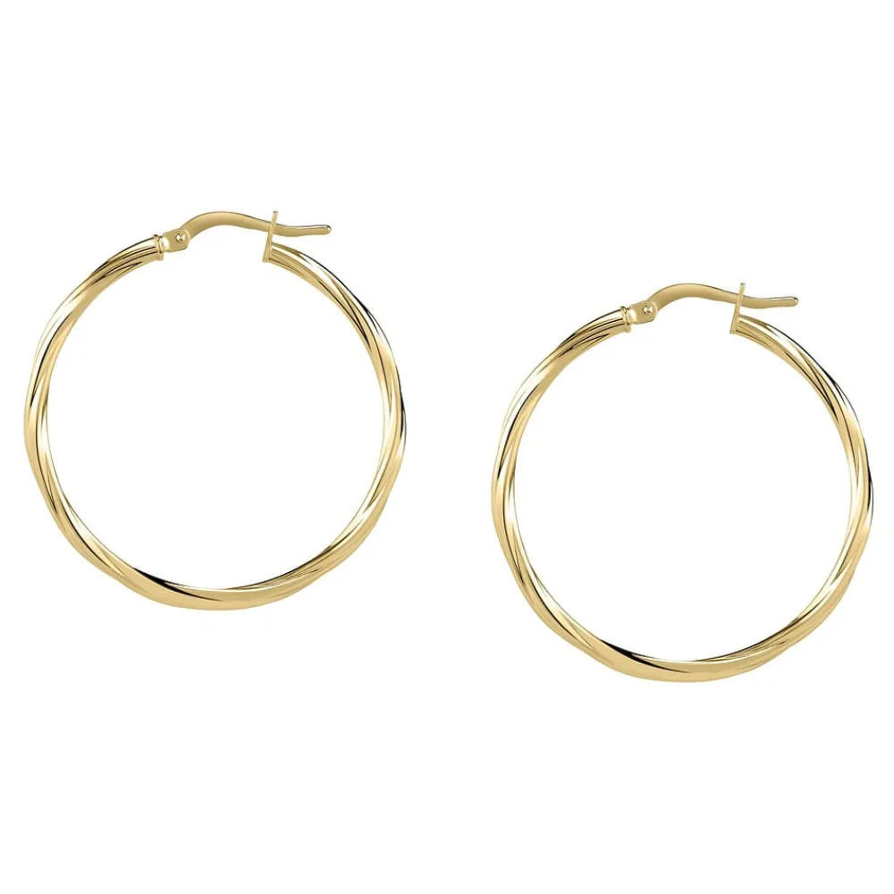 Gioielli In Oro|Gioielli Donna<Bluespirit Orecchini a Cerchio - Creole in Oro, ⌀30mm