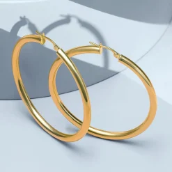Gioielli Donna|Orecchini<Bluespirit Orecchini a Cerchio - Creole in Oro, ⌀40mm