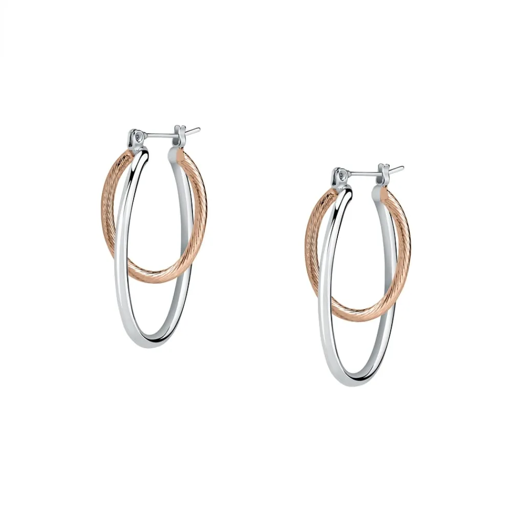 Gioielli Donna|Orecchini In Acciaio<Bluespirit Orecchini a Cerchio - Creole, ⌀33mm