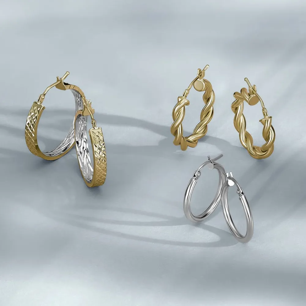 Gioielli In Oro|Orecchini In Oro<Bluespirit Orecchini a Cerchio - Creole in Oro, ⌀20mm