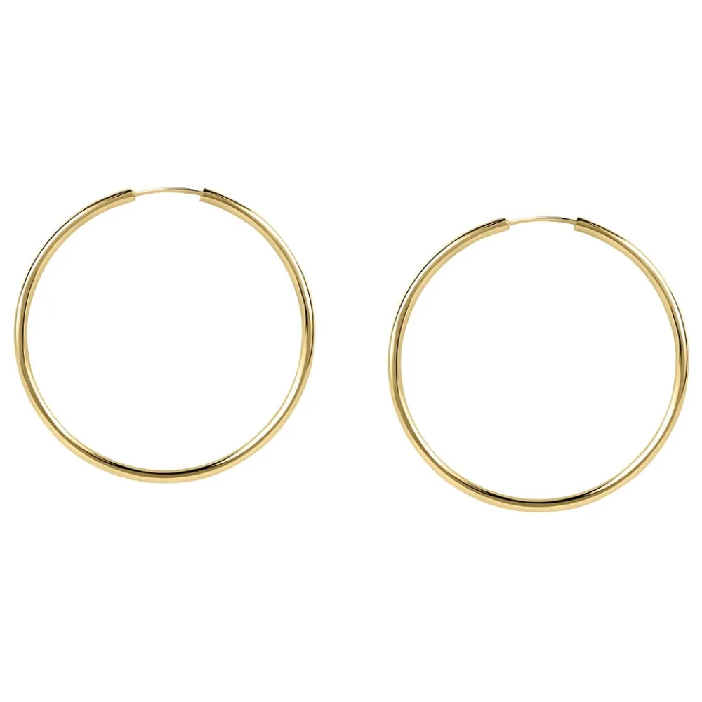 Orecchini In Oro|Orecchini Donna<Bluespirit Orecchini a Cerchio - Creole in Oro, ⌀36mm