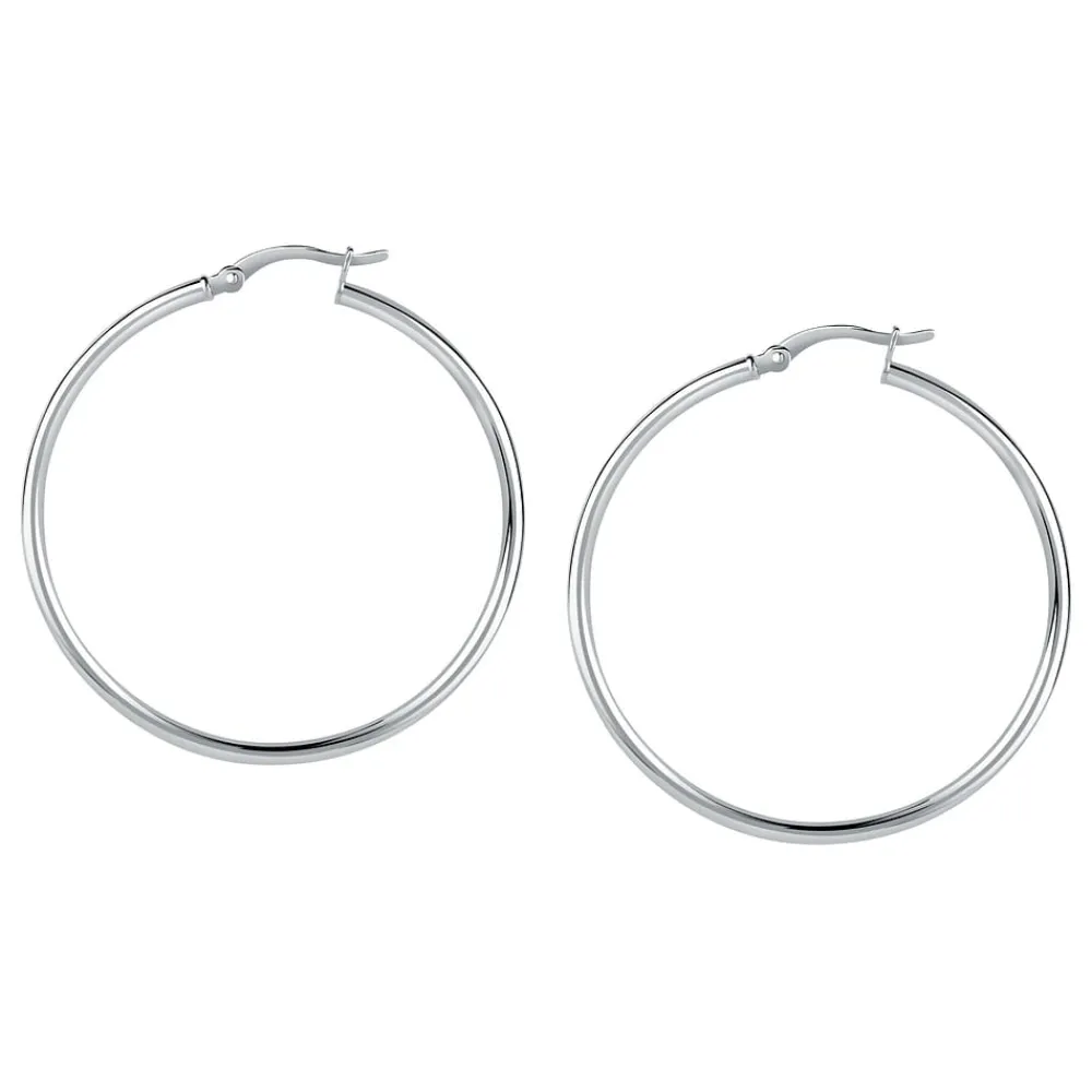 Orecchini In Argento|Orecchini Donna<Bluespirit Orecchini a Cerchio - Creole in Argento
