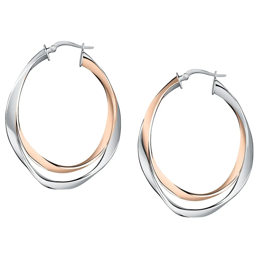 Gioielli Donna|Orecchini In Acciaio<Bluespirit Orecchini a Cerchio - Creole, ⌀40x22mm