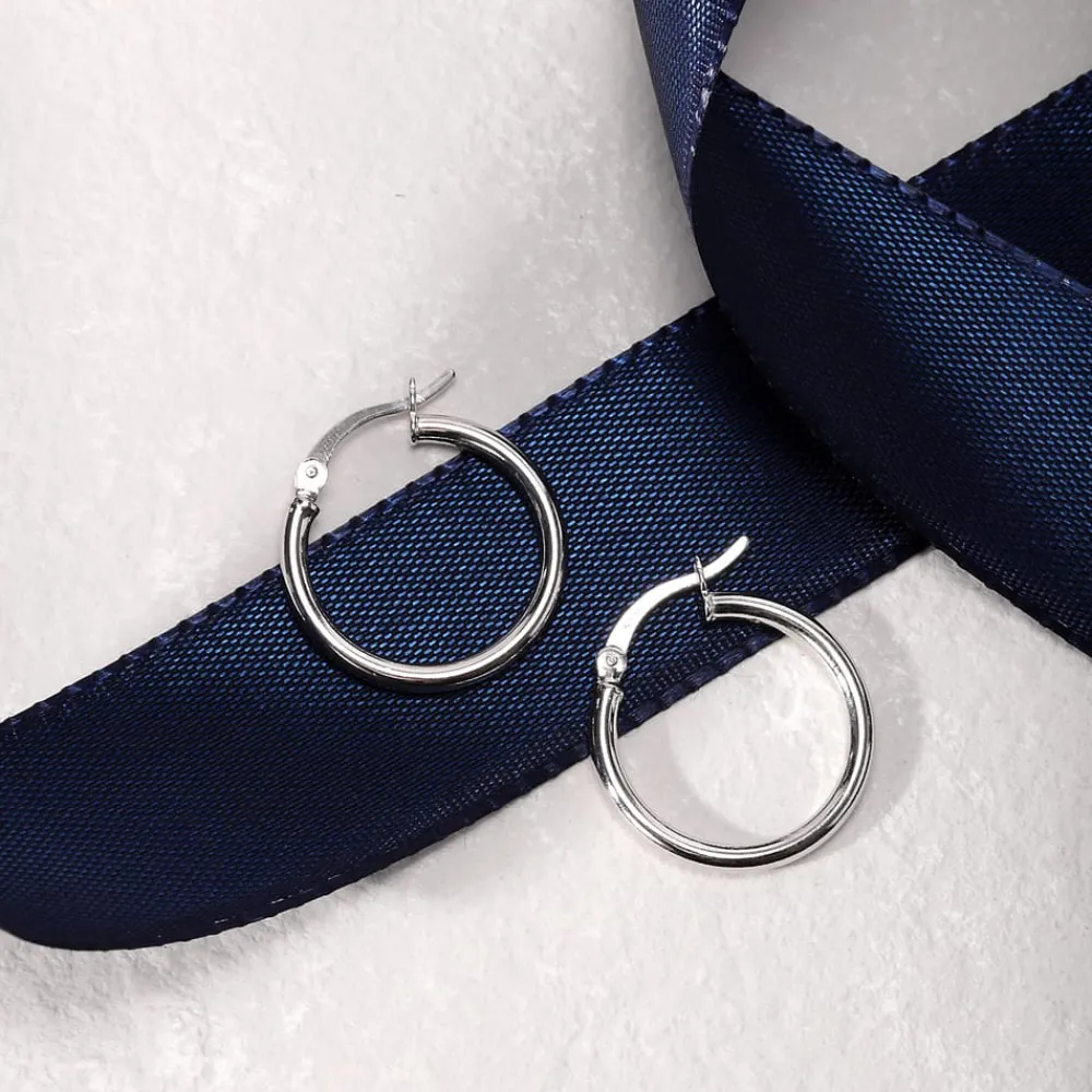 Orecchini In Argento|Orecchini Donna<Bluespirit Orecchini a Cerchio - Creole in Argento