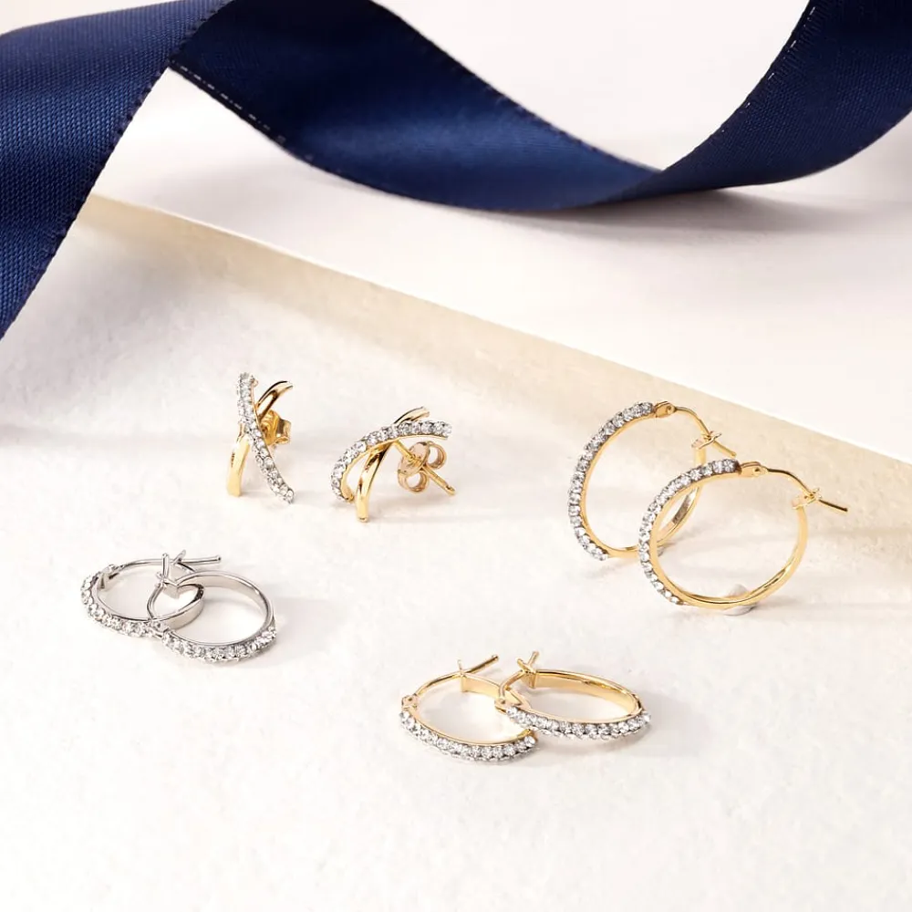 Gioielli In Oro|Gioielli Donna<Bluespirit Orecchini a Cerchio - Creole in Oro, ⌀20mm