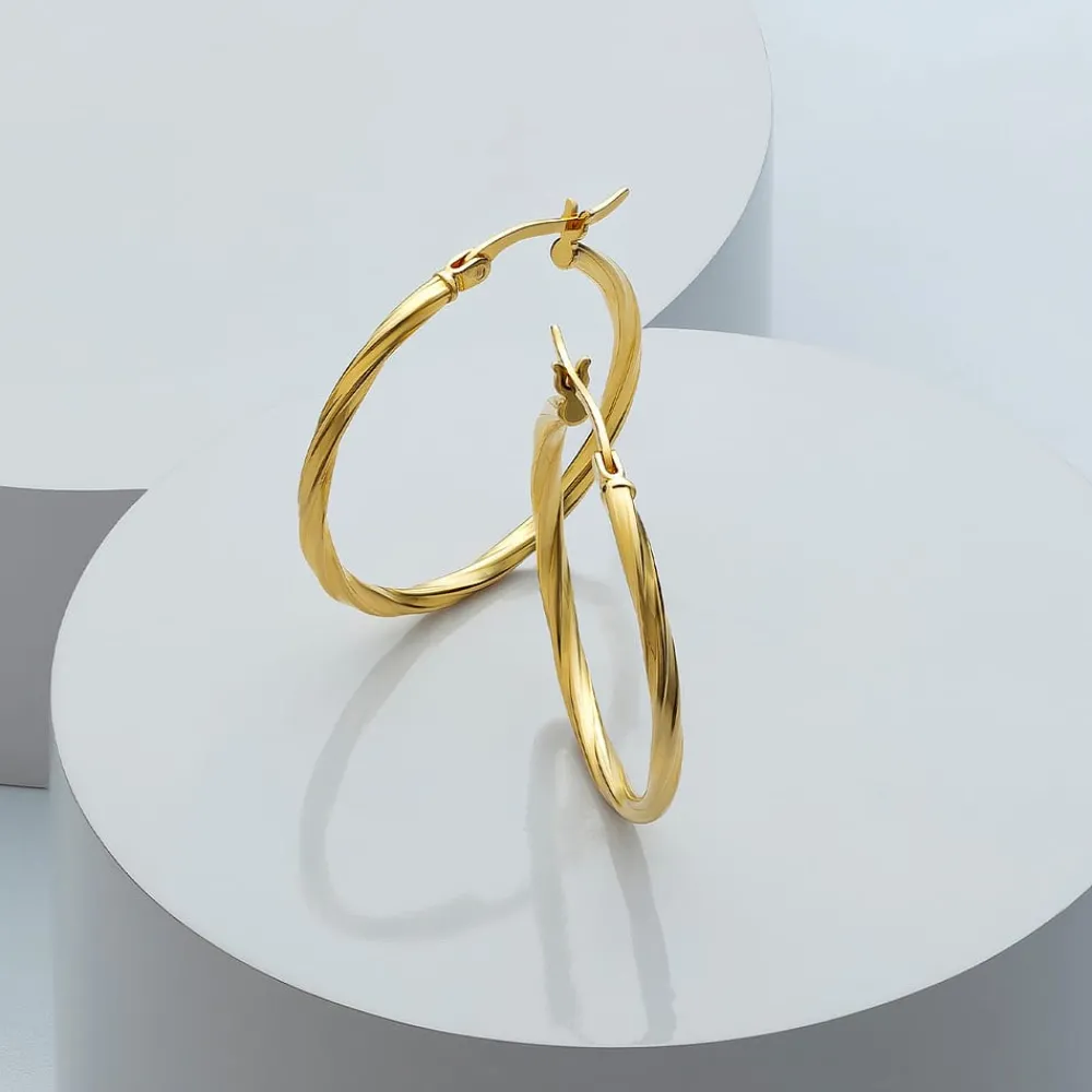 Gioielli Donna|Orecchini<Bluespirit Orecchini a Cerchio - Creole in Oro