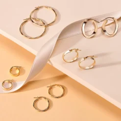 Gioielli In Oro|Gioielli Donna<Bluespirit Orecchini a Cerchio - Creole in Oro, ⌀12mm