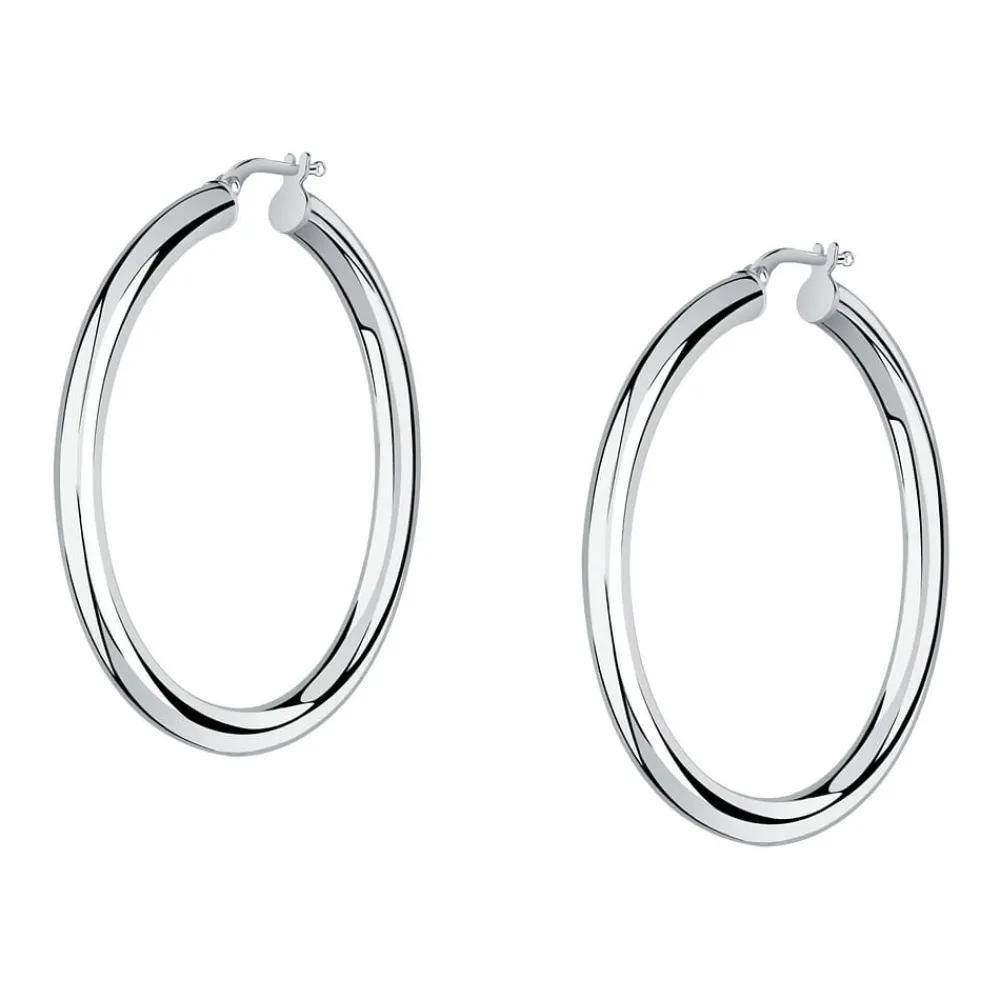 Gioielli In Argento|Gioielli Donna<Bluespirit Orecchini a Cerchio - Creole in Argento, ⌀40mm