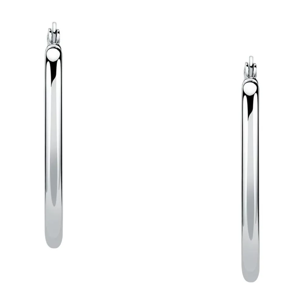 Gioielli In Argento|Gioielli Donna<Bluespirit Orecchini a Cerchio - Creole in Argento, ⌀40mm