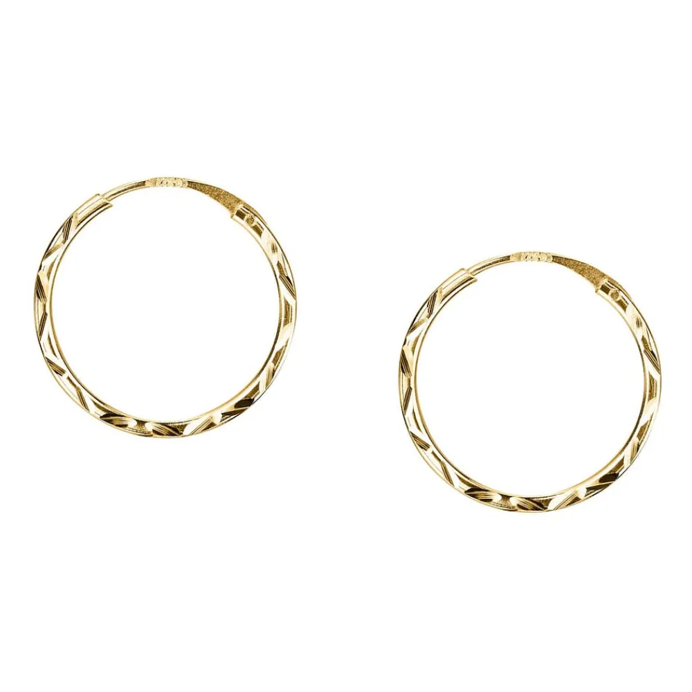 Orecchini|Gioielli In Oro<Bluespirit Orecchini a Cerchio - Creole in Oro, ⌀12mm