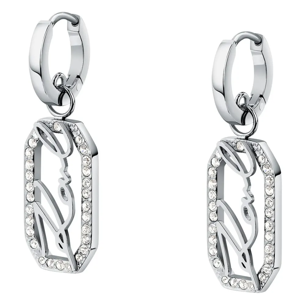 Orecchini|Gioielli In Acciaio<Karl Lagerfeld ORECCHINI CRYSTALS - KLAYC46