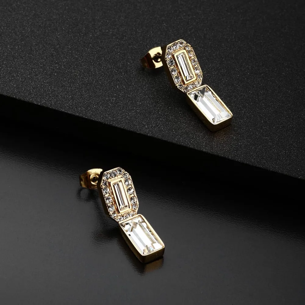 Orecchini|Gioielli In Acciaio<Karl Lagerfeld ORECCHINI CRYSTALS - KLAYC40