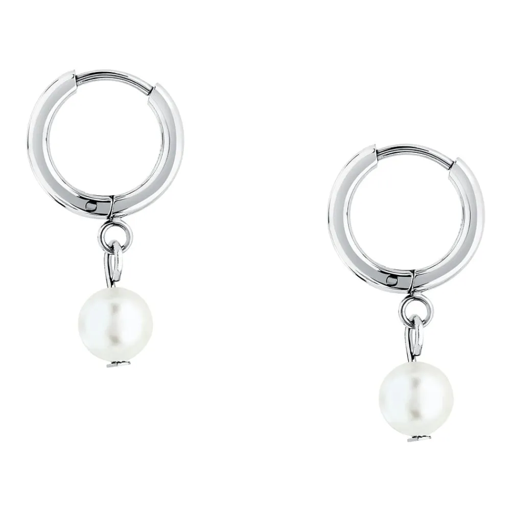 Orecchini|Orecchini In Acciaio<La Petite Story ORECCHINI PEARL - LPS01AZA06