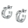 Orecchini|Gioielli In Acciaio<Trussardi ORECCHINI T-LOGO - TJAXC70