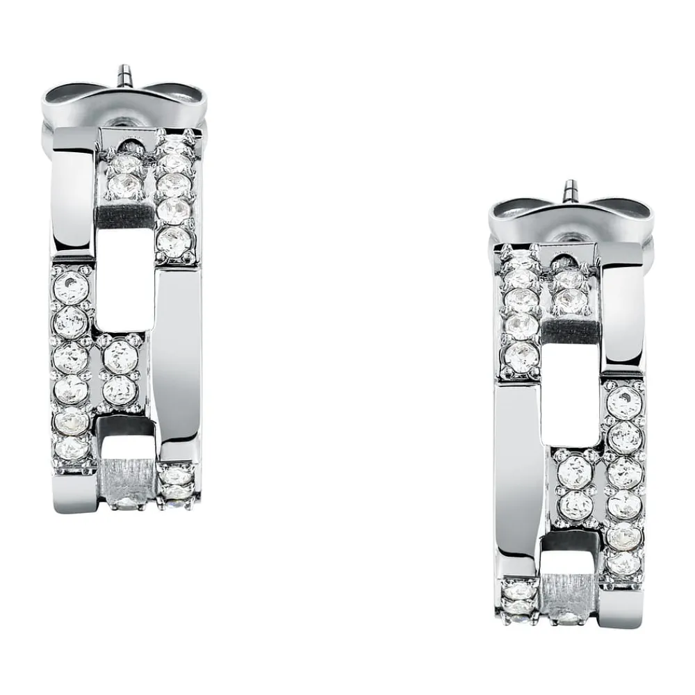 Orecchini|Gioielli In Acciaio<Trussardi ORECCHINI T-LOGO - TJAXC70