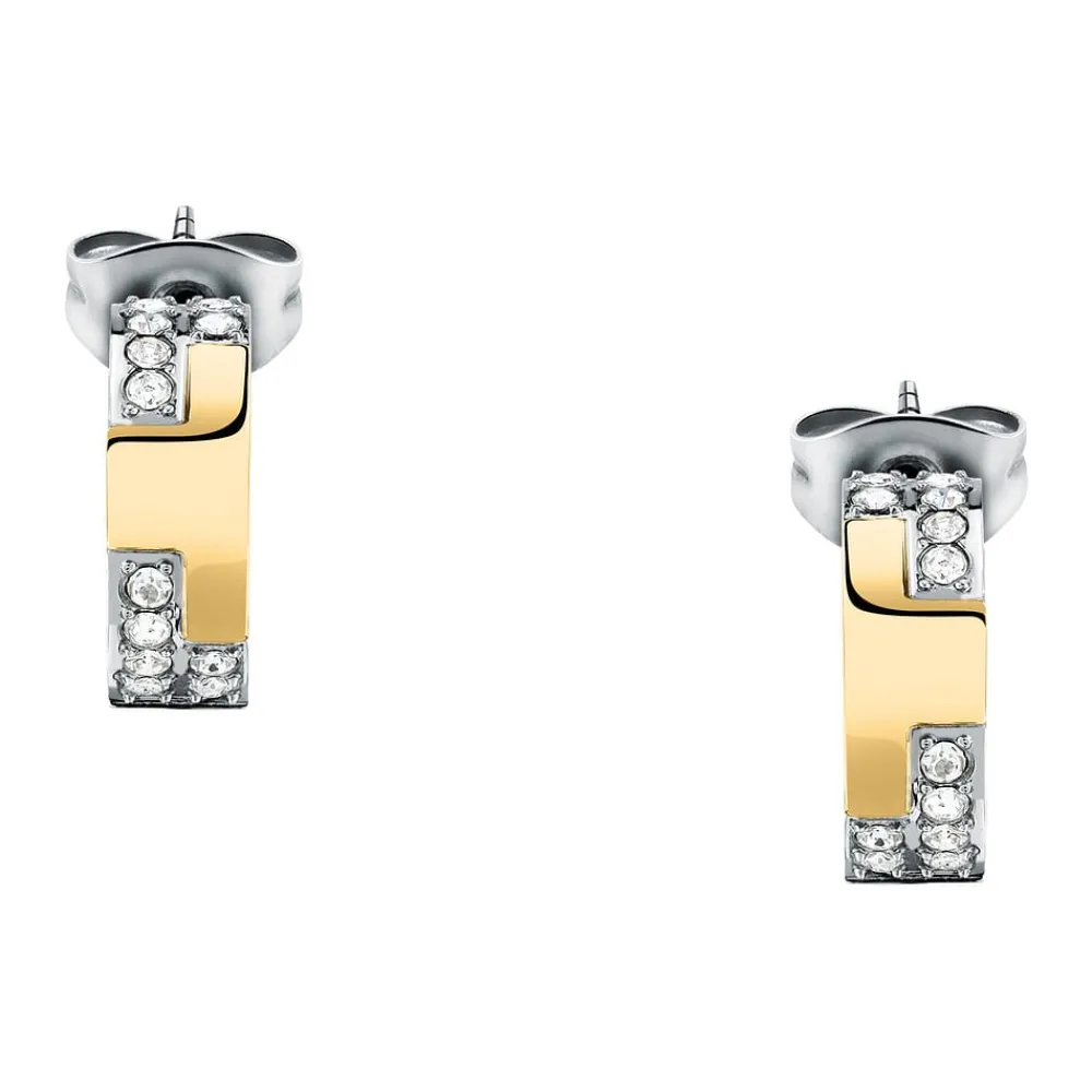 Gioielli In Acciaio|Gioielli Donna<Trussardi ORECCHINI T-LOGO - TJAXC71