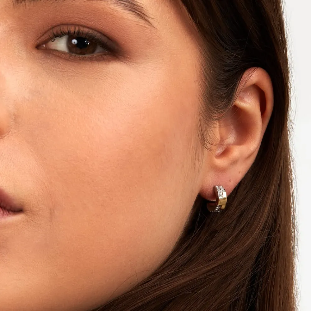 Gioielli In Acciaio|Gioielli Donna<Trussardi ORECCHINI T-LOGO - TJAXC71