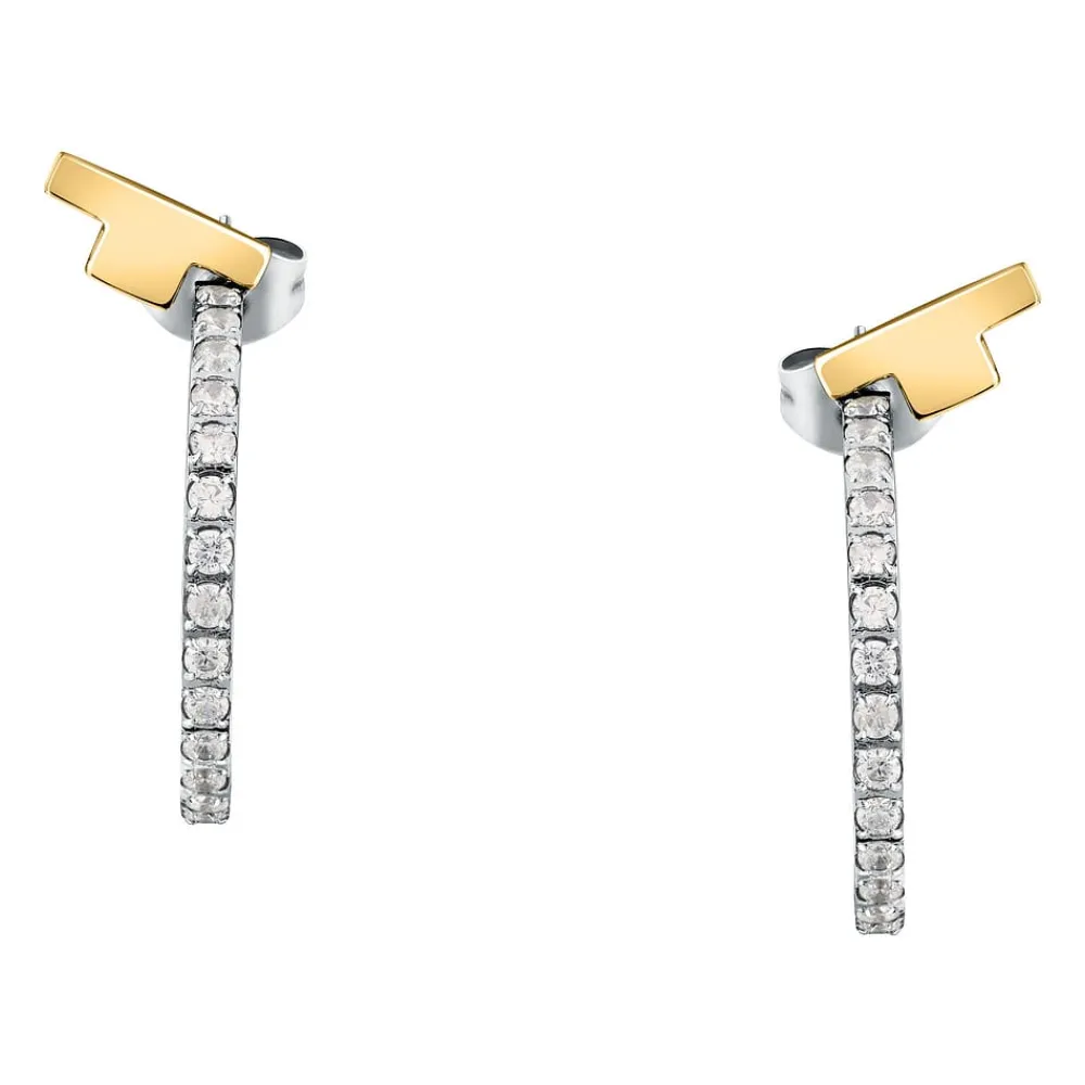 Gioielli Donna<Trussardi ORECCHINI T-LOGO - TJAXC32