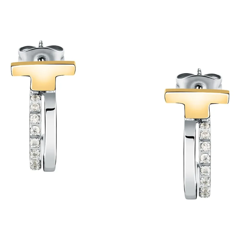 Gioielli Donna<Trussardi ORECCHINI T-LOGO - TJAXC35