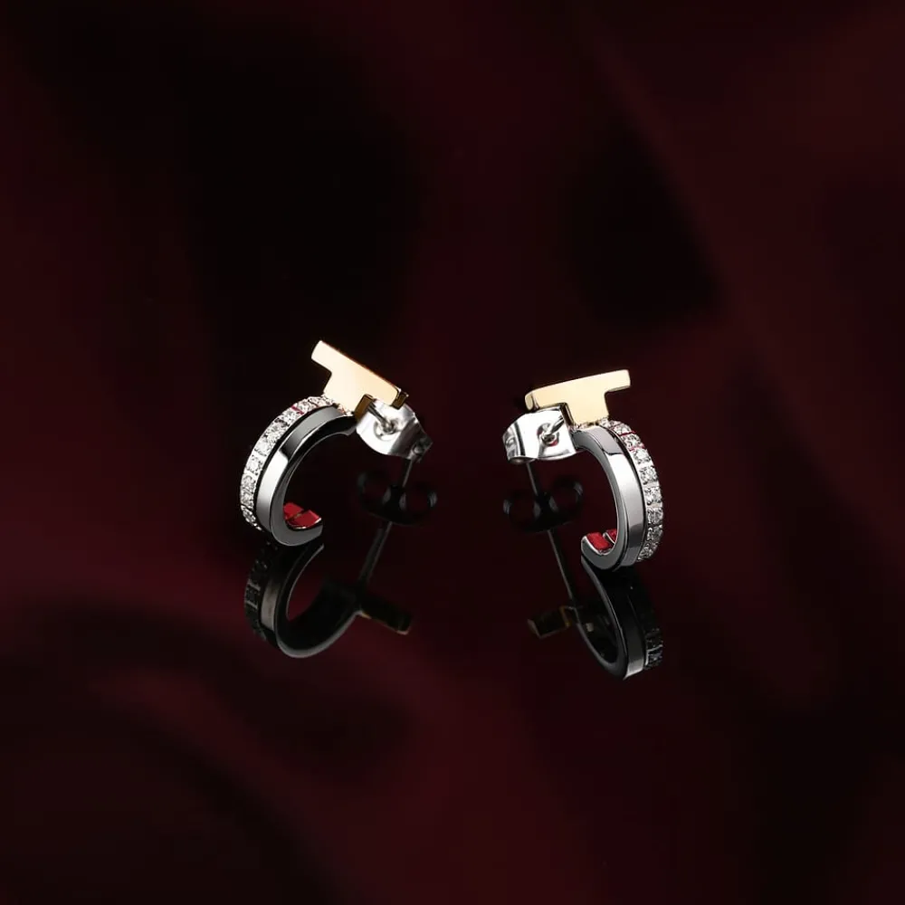 Gioielli Donna<Trussardi ORECCHINI T-LOGO - TJAXC35