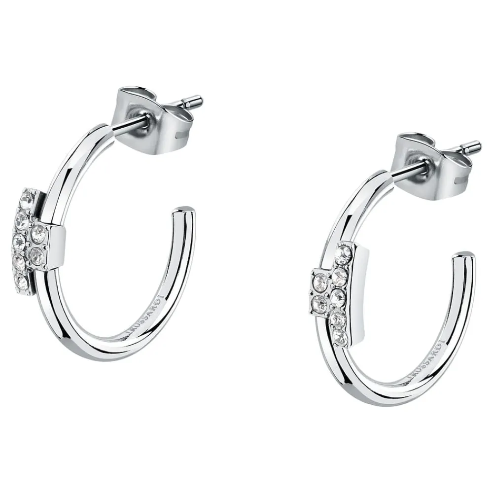 Orecchini In Acciaio<Trussardi ORECCHINI T-LOGO - TJAXC86