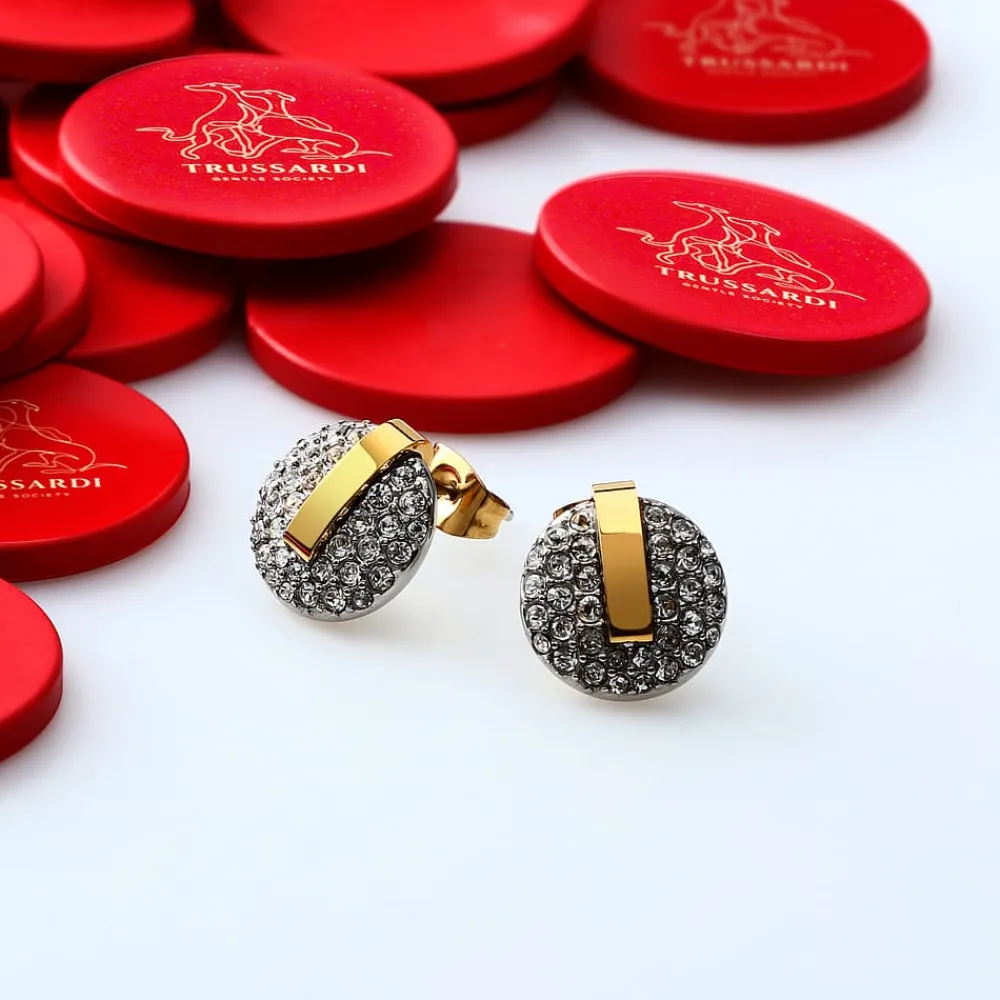 Orecchini|Orecchini In Acciaio<Trussardi ORECCHINI T-ROUND - TJAYF14