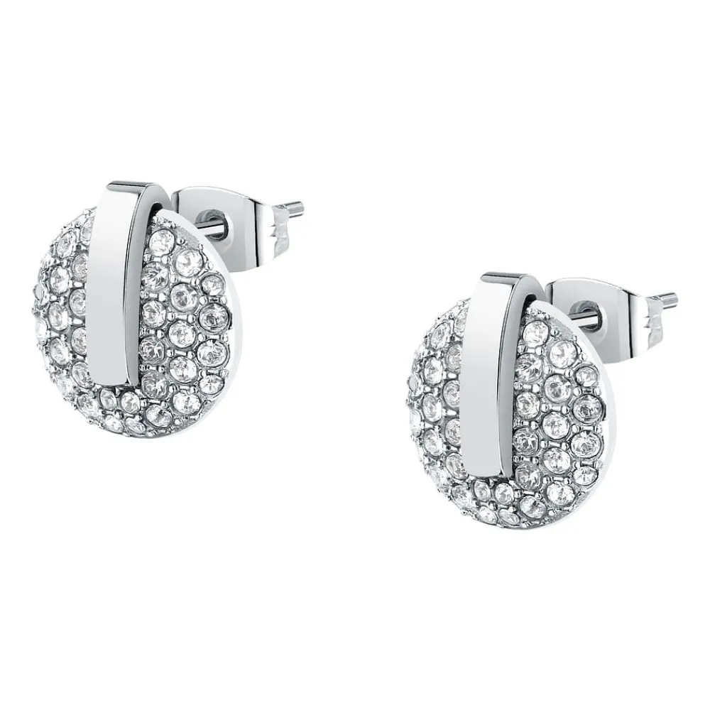 Orecchini|Orecchini In Acciaio<Trussardi ORECCHINI T-ROUND - TJAYF15