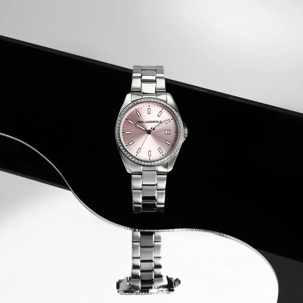 Orologi Donna|Tempo E Data<Karl Lagerfeld OROLOGIO ROUND ESSENTIALS - R0553101512