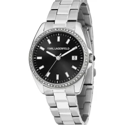 Orologi Donna|Tempo E Data<Karl Lagerfeld OROLOGIO ROUND ESSENTIALS - R0553101511
