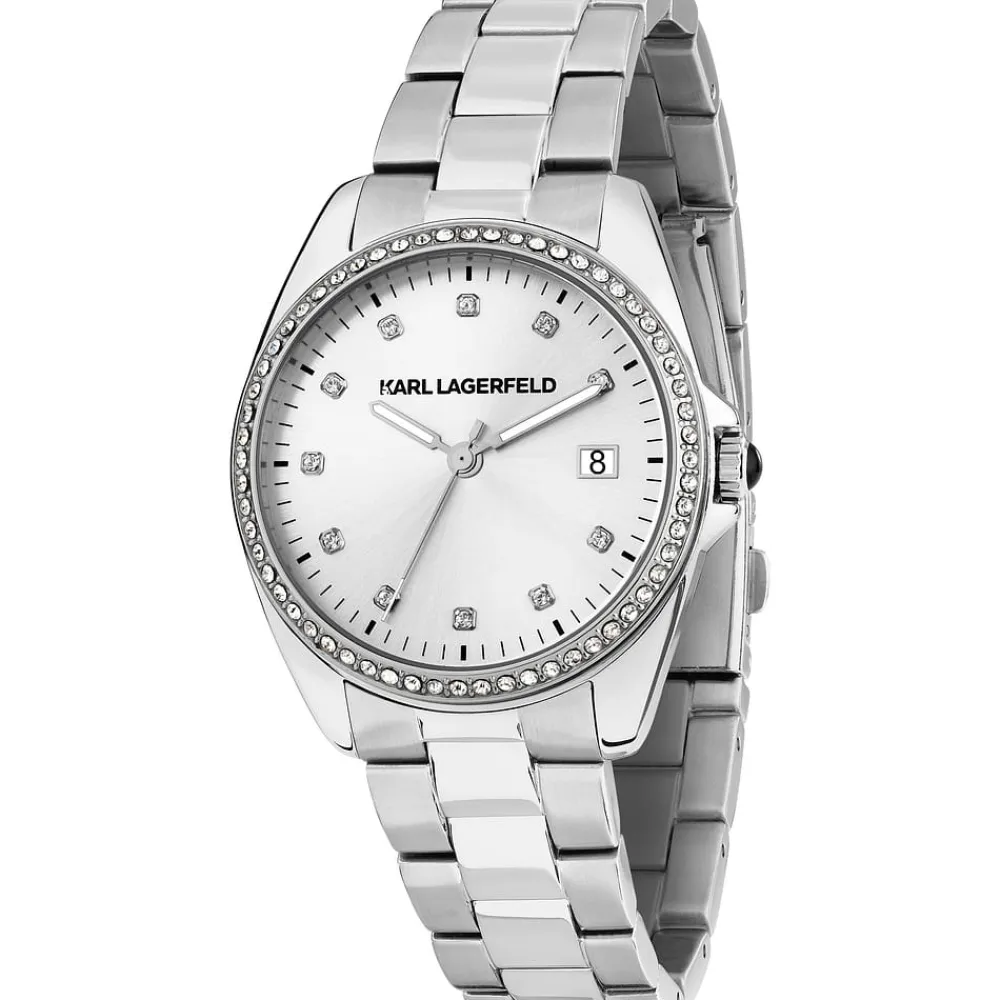 Orologi Donna|Tempo E Data<Karl Lagerfeld OROLOGIO ROUND ESSENTIALS - R0553101510