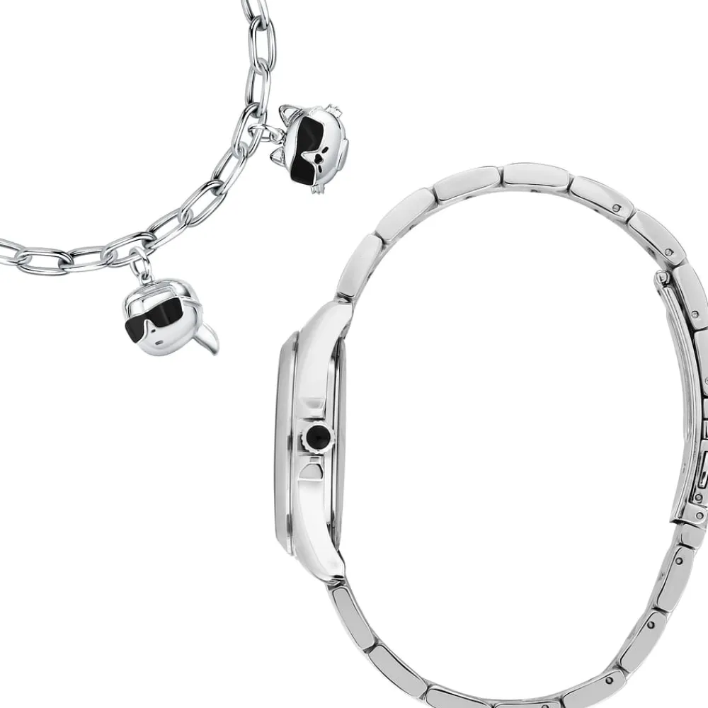 Orologi Donna|Tempo E Data<Karl Lagerfeld OROLOGIO ROUND ESSENTIALS - R0553101516
